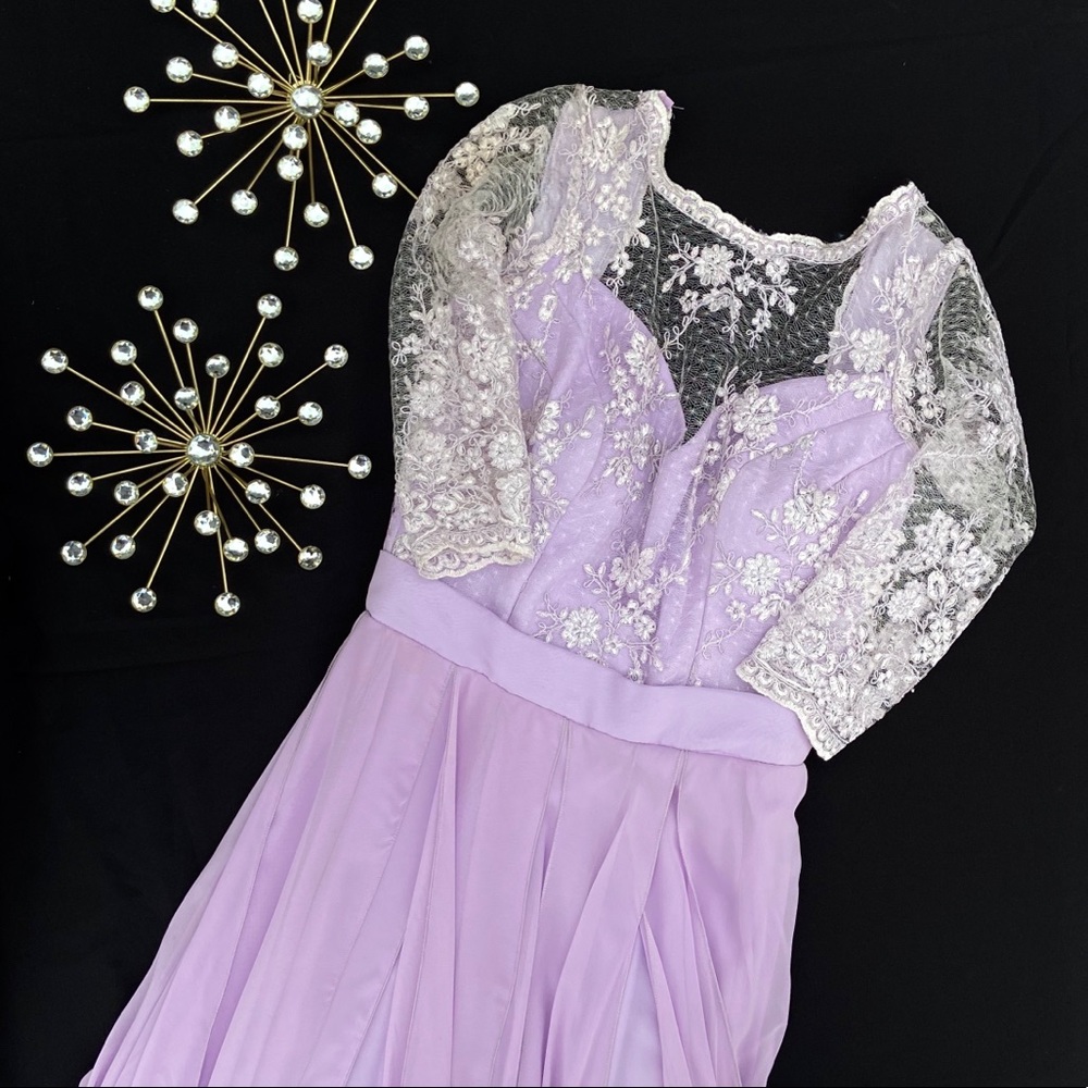 MORE PICTURES - Purple Lace Gown (2/2)